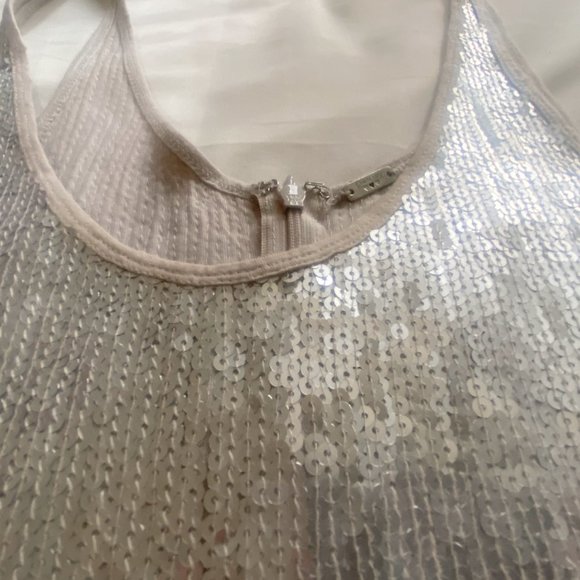 Chan Luu silver, sequined minidress - nwot - size small - Picture 6 of 6